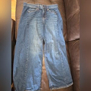 American Eagle Outfitters Dreamy Drape Barrel Jeans